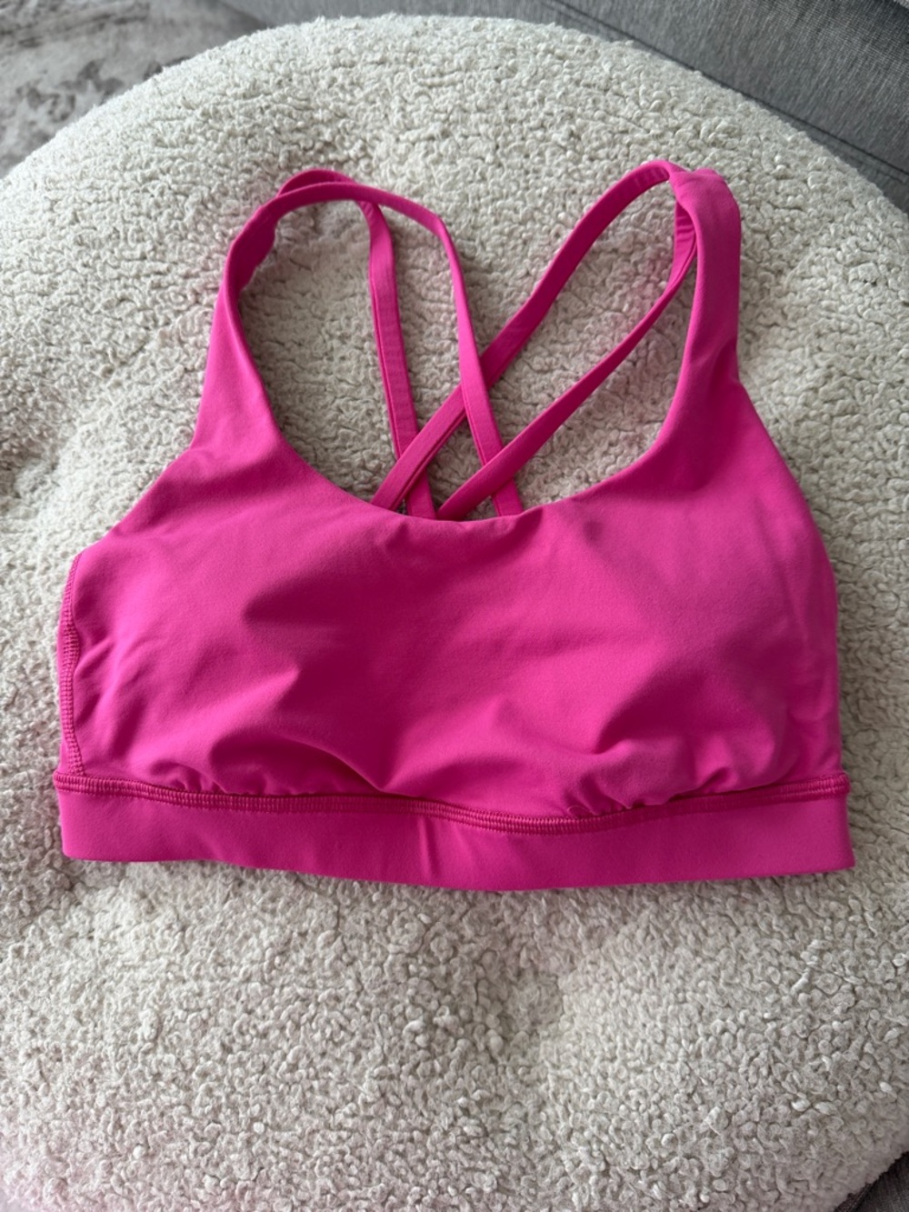 lululemon athletica Hot Pink Crossback Sports Bra